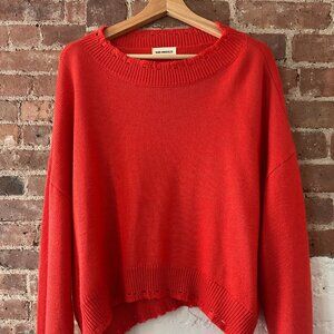 Bare Knuckles Cropped Knit Sweater